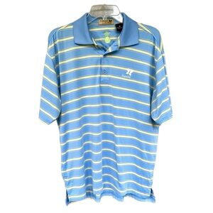KAPALUA GOLF RESORT  MAUI Kapalua Collections Golf Shirt Striped Blue Med Eco